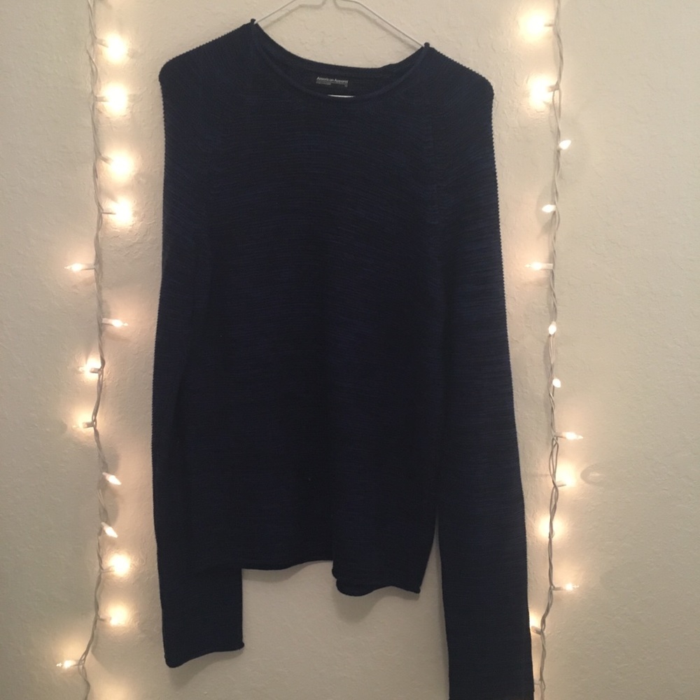 Black and Blue American Apparel Oversized Sweater